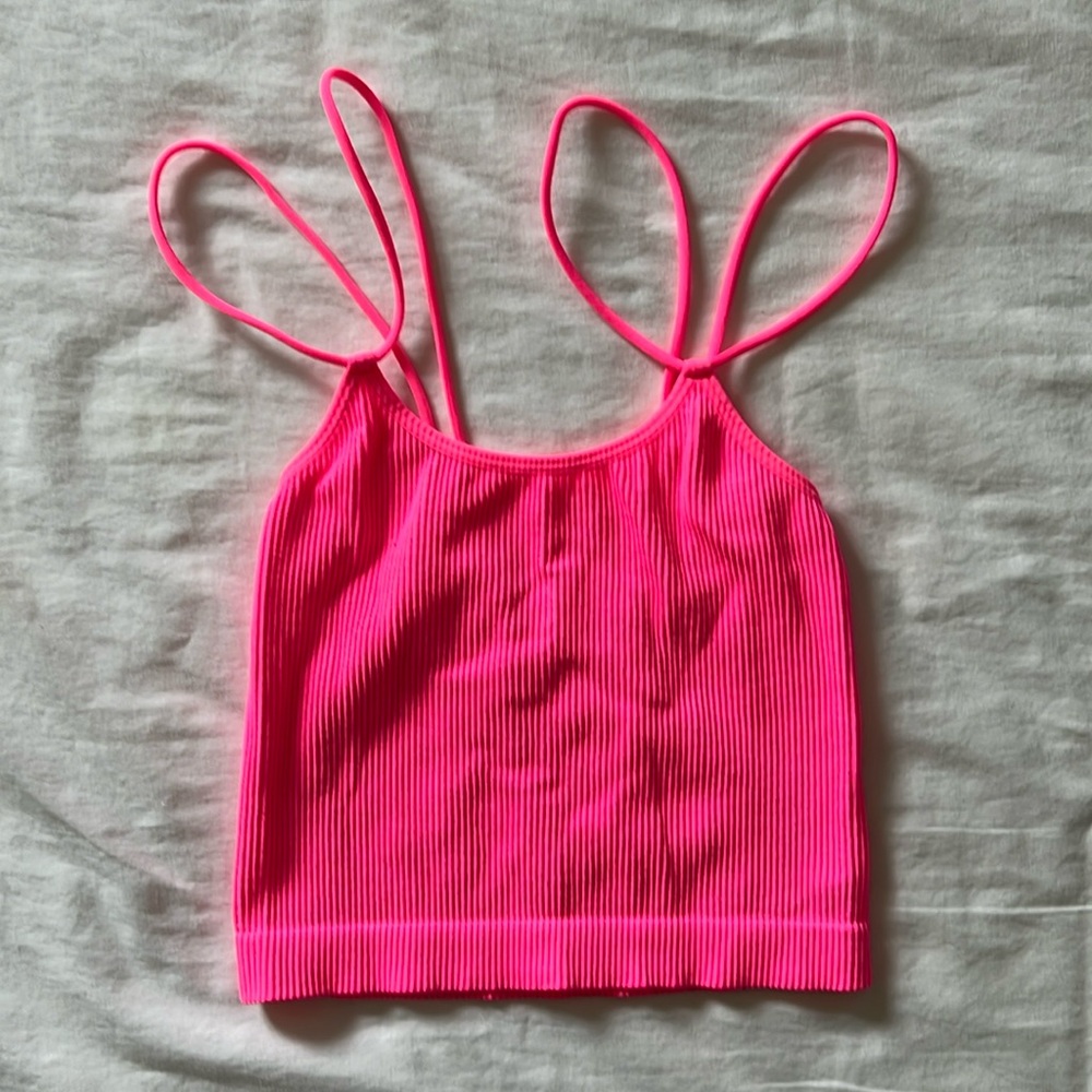 bright pink target tank top
